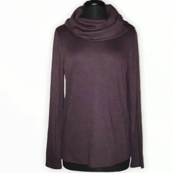 Ann Taylor Cowl Neck Top Size L - Picture 1 of 7